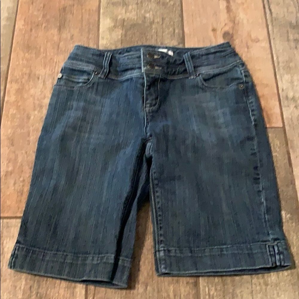 White House Black Market blue jean shorts